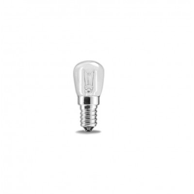 Lampada Incandescente 15W Tubolare Chiara per Frigo E14 Box