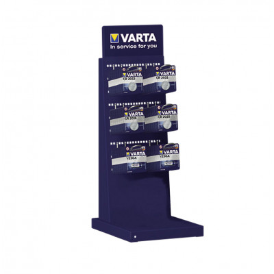 Espositore Varta in metallo 6 ganci