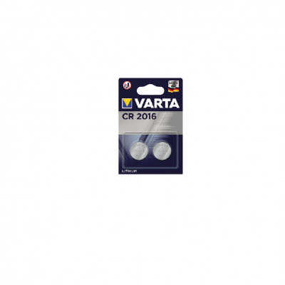Pile a Bottone Varta CR 2016 3V Blister da 2 pz