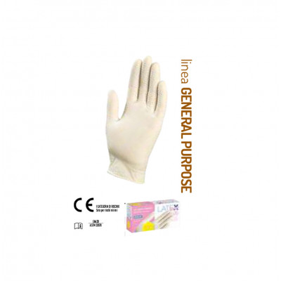 GUANTI LATEX Pro powder free in LATTICE MEDIUM pz100