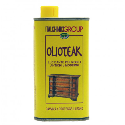 Olio teak lucidante per mobili antichi e moderni 500ml Italchimici