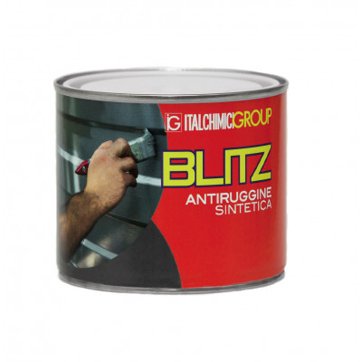 Blitz - Antiruggine sintetica GRIGIO 500ml Italchimici