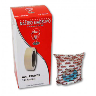 Nastro Biadesivo trasparente in scatola mm 15x10 MT