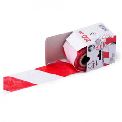 Bobine nastro bianco/rosso H 70mmx200m B36