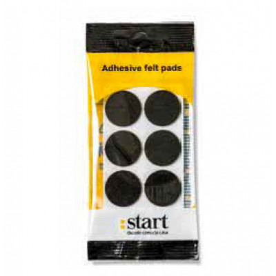 Feltrini adesivi mm. 40x40 Marrone blister 15 pz