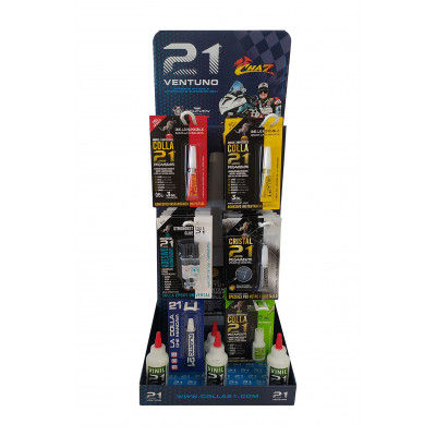 Espositore COLLA 21 da banco  Mis.30X60X30 in omaggio