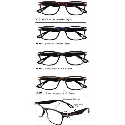 Occhiali DE TOMASO ricarica 4 pz. vari colori diottr.+3,00