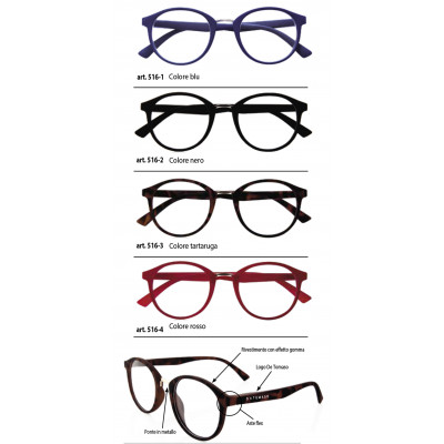 Occhiali DE TOMASO ricarica 4 pz. vari colori diottr.+2,50