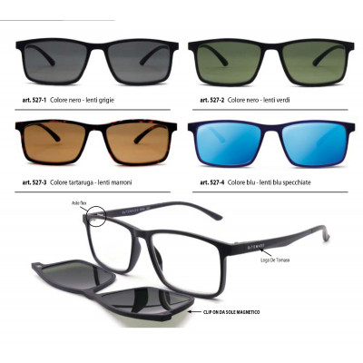 Occhiali DE TOMASO ricarica 4 pz. vari colori diottr.+1,00