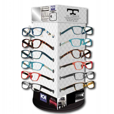 Espositore girevole da banco in omaggio per 24 OCCHIALI