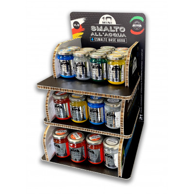 MINI - ESPOSITORE DA BANCO Smalto all'Acqua Assortimento COMPLETO