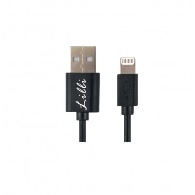 LILLI Cavo Lightning/Apple PVC 1mt  Nero