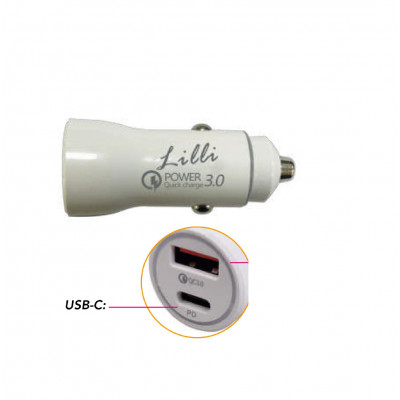LILLI alimentatore 2 usb bianco (x5)