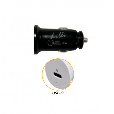 LILLI alimentatore 1 usb nero (x5)