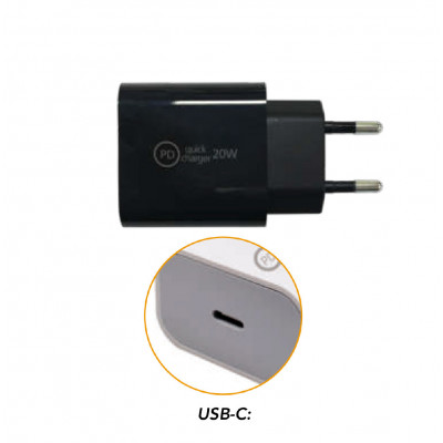 LILLI alimentatore 1 usb nero (x5)