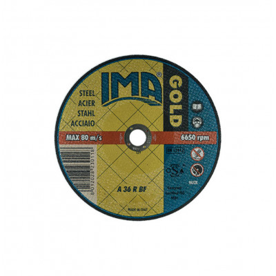 DISCHI DA TAGLIO GOLD - FERRO - CENTRO DEPRESSO - 230X3,2X22,23