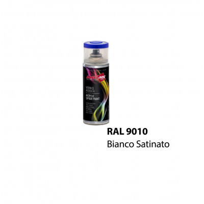 SMALTO ACRILICO SPRAY MULTIUSO 400 ML - BIANCO SATINATO - RAL9010