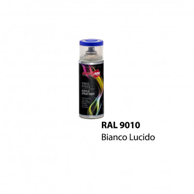 SMALTO ACRILICO SPRAY MULTIUSO 400 ML - BIANCO LUCIDO - RAL9010